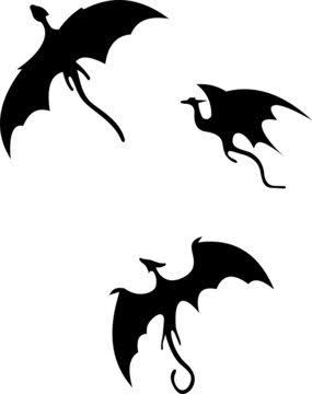 3 Dragons Tattoo, Simple Dragon Drawing, Modern Man Cave, Game Of Thrones Tattoo, Dragons Tattoo, Queen Of Dragons, Spray Paint Stencils, Small Dragon Tattoos, Tattoos To Cover Scars