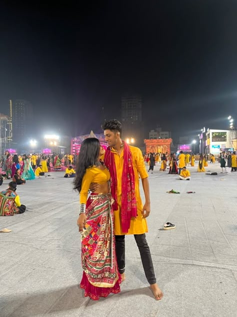 #garba #couple #couplegoals #couplegoalsideas #ideasforphoto #navratrichaniyacholi #navratrispecial #navratri #ideasforyou #poseideas #yellowaesthetic #yellow #yellowaesthetic #lovejoy #viralpost #reelsinstagram #reelsvideo #reelsviral #reels #instagram #instagramstoryideas #meandwho #meandher Dandiya Night Photo Ideas, Navratri Couple Aesthetic, Garba Couple Pictures, Navratri Story Ideas, Navratri Couple Pose, Garba Couple, Navaratri Outfits, Navratri Pics, Garba Aesthetic