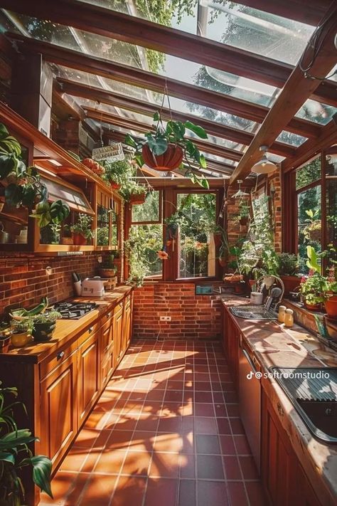 Solarium Kitchen, House Flippers, Earthy Home, Apartment Life, Dream House Rooms, Cabins And Cottages, Eco House, Dream House Interior, House Goals