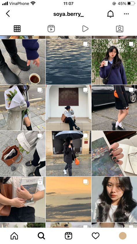 Japanese Instagram Feed, Korean Instagram Feed, Korean Instagram, Instagram Feed Aesthetic, Instagram Account Ideas, Instagram Feed Goals, Insta Goals, Best Instagram Feeds, Instagram Feed Planner