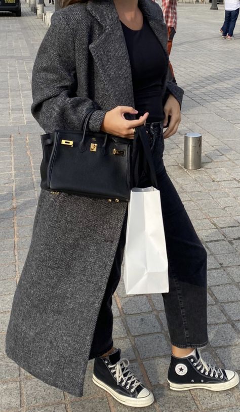 Birkin 25 Outfit, Hermes Kelly 25, Business Casual Winter, Birkin 25, Looks Style, Outfit Casual, Work Casual, New Yorker, Fashion Classy