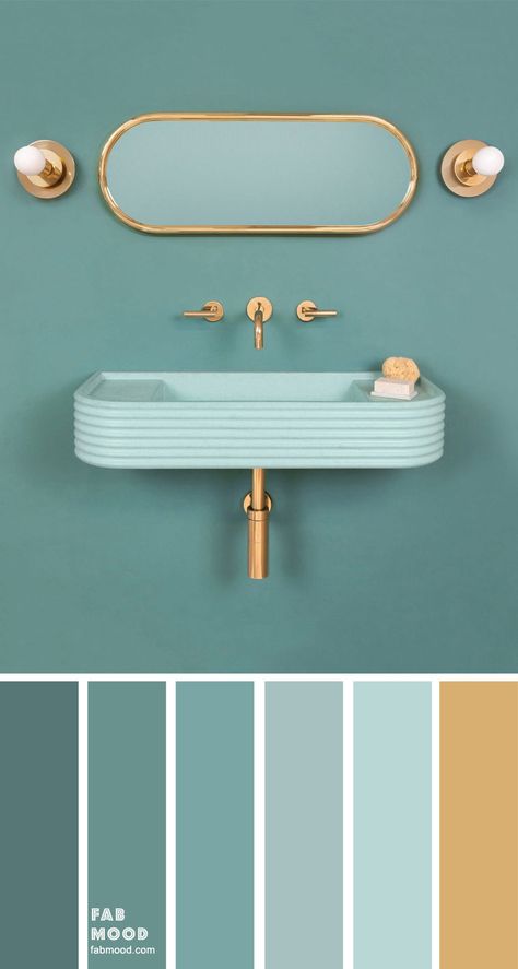 bathroom Archives - Page 2 of 2 - Fabmood | Wedding Colors, Wedding Themes, Wedding color palettes Bathroom Color Ideas, Popular Bathroom Colors, Small Bathroom Colors, Bathroom Color Schemes, Decor Baie, Bathroom Color, Bedroom Color, Room Color Schemes, Gold Bathroom