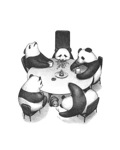 Panda Family Illustration, Panda Family Drawing, Panda Family Tattoo, Panda Bears Wallpaper, Panda Clipart, Panda Craft, Ice Bear We Bare Bears, Music Violin, Panda Artwork