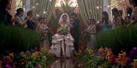 Everything You Need to Know About the Crazy Rich Asians Movie - Cosmopolitan.com Crazy Rich Asians Wedding Dress, Crazy Rich Asians Wedding, Weddings Dresses, Movie Ticket, Asian Wedding Dress, Crazy Rich Asians, Wedding Movies, Crazy Rich, Movie Shots