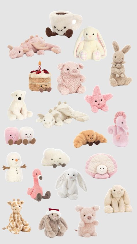 Mini Jellycat, Jelly Cat Stuffed Animals, Xmas List Ideas, Jellycat Toys, Girly Christmas Gifts, Jelly Cat, Jellycat Stuffed Animals, Cool Gifts For Teens, Cute Gifts For Friends