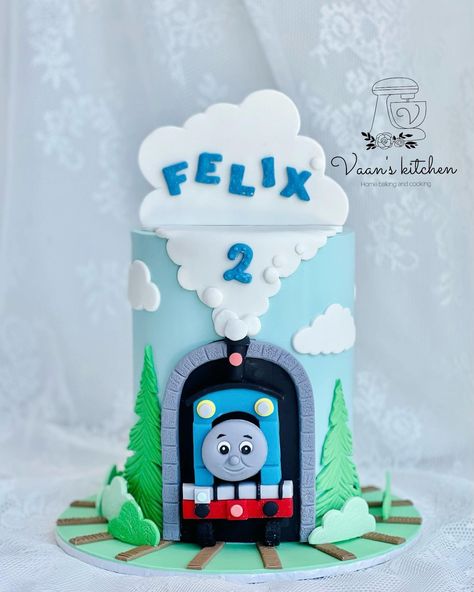 Thomas The Tank Engine Cake #birthdqaycakes #cupcakes #buttercreamcakes #fondantcakes #customcakes #handmadetopper #cakedecor #cakedesign #sydneycake #sydneycakes #vaanskitchen #spongecake #thomasthetankenginecakes #thomasthetankenginecakes Thomas Tank Engine Cake, Thomas The Tank Cake, Thomas Birthday Cakes, Thomas The Tank Engine Cake, Fish Quilt Pattern, Tank Cake, Thomas Cakes, Thomas Birthday, Leo Birthday