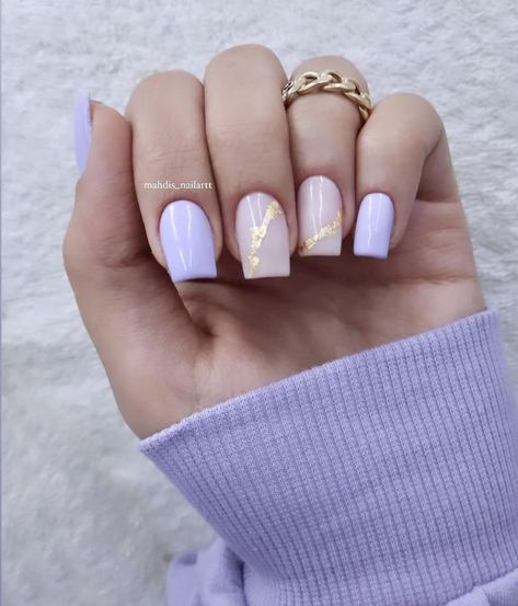 Prom Nails, Purple Nails, Gold Nails, Trendy Nails, Prom Hair, Coffin Nails, Short Nails, Long Nails, Fashion Nails