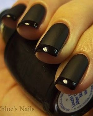 Black French Manicure, French Manicure Nail Designs, Manicure Nail Designs, French Manicure Nails, Manicure Tips, Gel Liner, Short Hairstyle, Nails Coffin, Manicure Y Pedicure