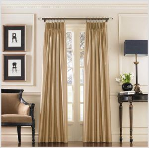 Shop The Look | Look Books Filled With Style & Design Faux Silk Curtains, Tab Curtains, Pinch Pleat Curtains, Silk Curtains, Curtains Width, Custom Drapes, Drapery Rods, Darkening Curtains, Pleated Curtains