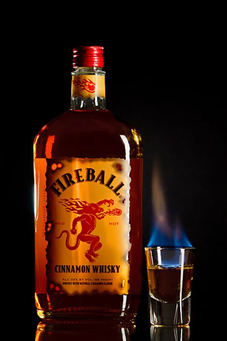 Fireball pretty much tastes like candy. Easy to drink if you like cinnamon... probably too easy. It's a stand-by on most campuses. Class it up a little by mixing it with apple cider, hot or cold. Fireball Jello Shots, Fireball Drinks, Cinnamon Whiskey, Fireball Whiskey, Green Cocktail, Whiskey Drinks, Jello Shots, Bourbon Whiskey, Adult Drinks