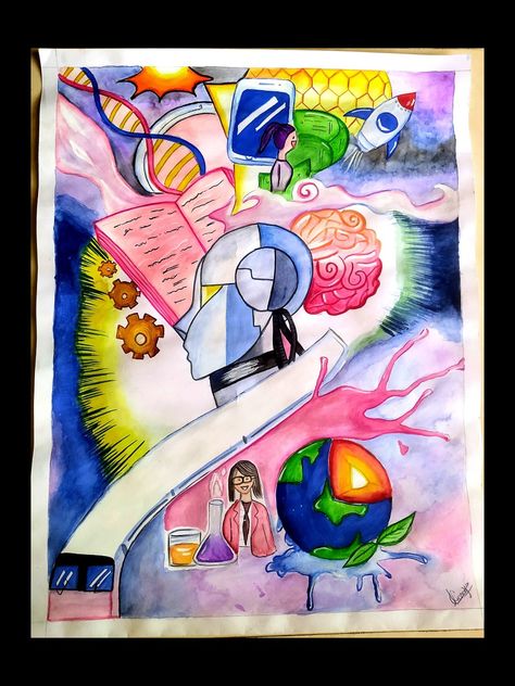 Poster color painting Makabayan Poster, Subject Drawing, Engineering Poster, Earth Drawing, Math Drawing, Drawings With Meaning, Art Competition Ideas, Soft Board, Poster Color Painting