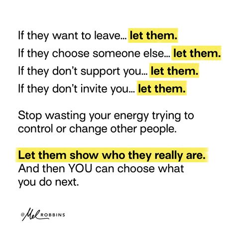 Post from Mel Robbins Helen Keller Quotes, Mel Robbins, Stop Trying, Simple Love Quotes, How To Improve Relationship, Magic Words, Real Life Quotes, Reminder Quotes, People Quotes