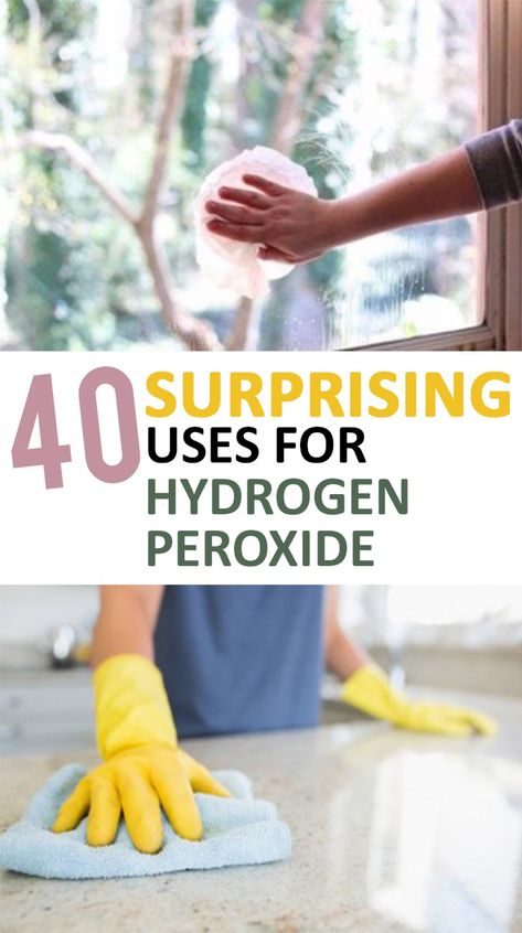 Try these genius ways to use hydrogen peroxide around your home! Peroxide Uses, Hydrogen Peroxide Uses, Deep Cleaning Tips, Household Cleaning Tips, Diy Cleaners, Cleaning Recipes, Hydrogen Peroxide, Cleaners Homemade, Clean Dishwasher