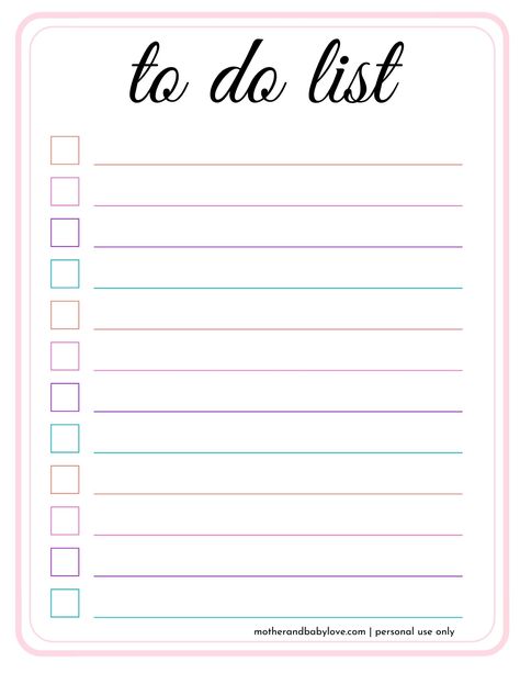 Grab this cute to do list free printable and increase your productivity today #todolist #freeprintables To Do List Printable Free, Daily To Do List Printable, Free To Do List, Free Printables Organization, To Do Checklist, Christmas To Do List, To Do List Notebook, To Do List Printable, Tracker Free