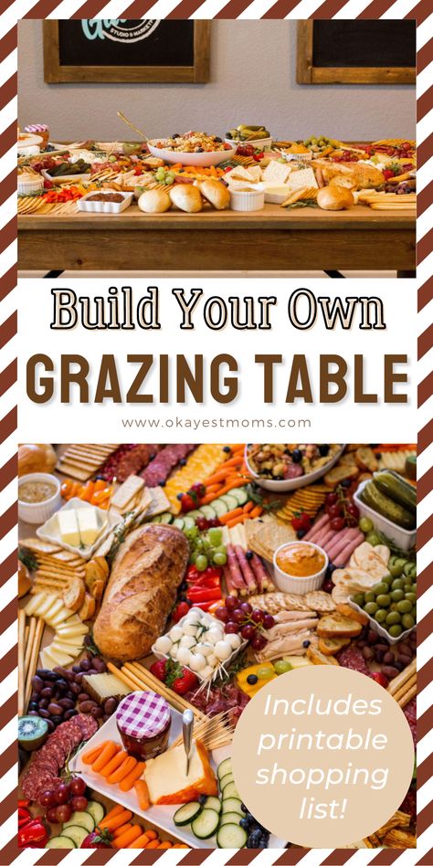 Graze Tables Ideas, Charcuterie Board Large Table, Brunch Grazing Table Ideas Diy, Diy Grazing Platter, Diy Graze Table, Diy Grazing Board, Grazing Table Template, Christmas Grazing Table Ideas Diy, Grazing Table For 10