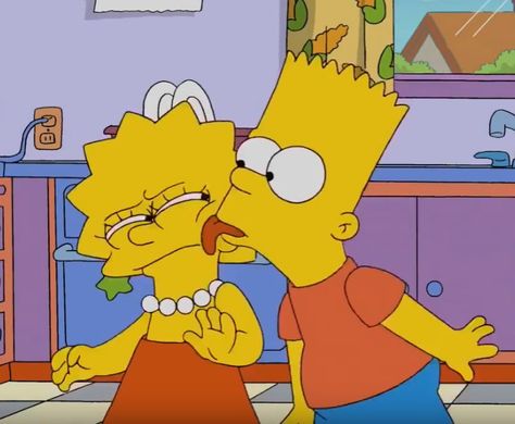 Bart And Lisa Matching Pfp, Lisa And Bart Simpson Tattoo, Bart And Lisa Tattoo, Lisa And Bart Simpson, Lisa And Bart, Bart And Lisa, Eternity Sign, Bart And Lisa Simpson, Simpsons Party