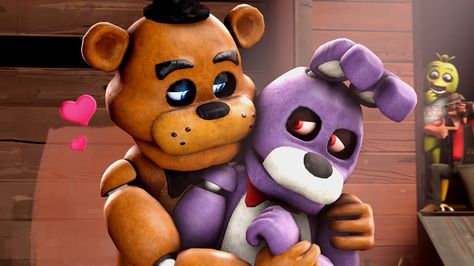 Freddy And Bonnie, Freddy X Bonnie, Fnaf Golden Freddy, Hey Baby Girl, Freddy 3, Cheap Christmas Diy, Hugs And Cuddles, Fnaf Freddy, Red Team