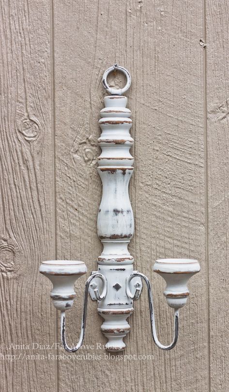 Diy Wall Sconces, Spindle Crafts, Above Rubies, Whispering Pines, Wire Ornaments, Candle Cups, Antique Candles, Glass Votive Holders, Iron Candle