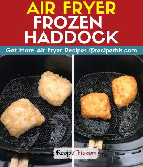 Frozen Fish In Air Fryer. Have you ever wondered if you can cook your favourite frozen fish fillets in the air fryer? Well let us take you on a guided tour and taste test of air fryer frozen fish: Featuring frozen tilapia, cod, and haddock in the air fryer basket. #airfryer #airfryerrecipes #airfryerfish #airfryercod Air Fry Haddock Recipes, Fish In Air Fryer Recipe, Frozen Fish In Air Fryer, Haddock Fillet Recipe, Fried Haddock Recipes, Fish In Air Fryer, Frozen Fish Recipes, Grilled Fish Fillet, Frozen Fish Fillets