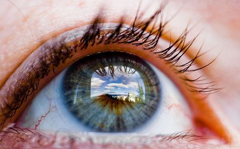 World Through Her Eye by shioshvili #Photography #Eye Eye Close Up, Eye Photography, Human Eye, Artist Community, Pretty Eyes, Dragon Age, Art Plastique, Colorful Pictures, Beautiful Eyes