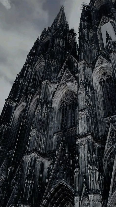 Cathedral Cologne Germany, Gothic Arches Architecture, Gothic Churches Architecture, Cologne Germany Cathedral, Gothic Cathedral Architecture, Cologne Cathedral Tattoo, Cologne Cathedral Wallpaper, Cologne Cathedral Aesthetic, Dark Cathedral Aesthetic