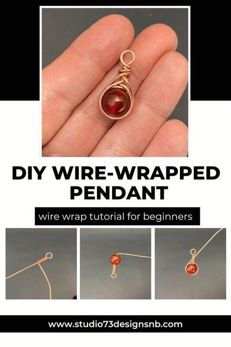 Easy Wire Wrapping, Diy Stone Wrapping, Stone Wrapping Tutorial, Crystal Wrapping, Beaded Wire Art, Wire Wrapping Beads, Jean Jewelry, Diy Wire Wrapped Pendant, Wire Wrapped Crystals