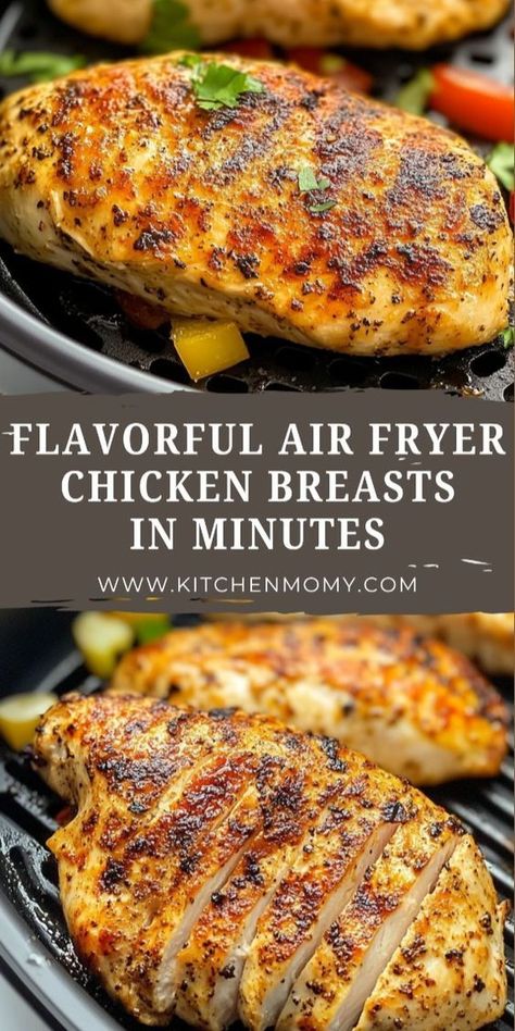 Searching for an easy chicken dish that's bursting with flavor? Look no further! This air fryer boneless skinless chicken breast recipe is a winner. It gives you tender, juicy chicken every time with a perfectly seasoned crust. Ready in just minutes, it's perfect for those busy weeknights or whenever you need a fuss-free dinner. Chicken Airfryer Recipes Easy, Skinless Boneless Chicken Breast Recipes In Air Fryer, Air Fryer Boneless Skinless Chicken Breast, Chicken Breast Dinner Ideas Air Fryer, Boneless Skinless Chicken Thigh Recipes Air Fryer Recipes, Air Fryer Boneless Skinless Chicken Breast Recipes Easy, Boneless Chicken Breast Recipes Airfryer, Chicken Breast In Air Fryer Recipes, Air Fry Chicken Breast Boneless