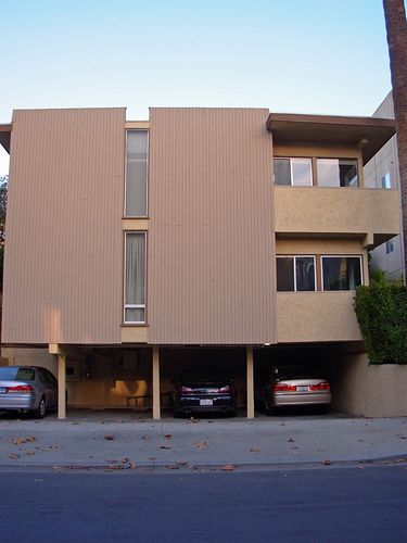 Dingbat, Brentwood Dingbat Architecture, Apartment Pool, Digital Phone, Leather And Wood, Steel Columns, Best Leather, Photography Film, Wood Headboard, Random Photos