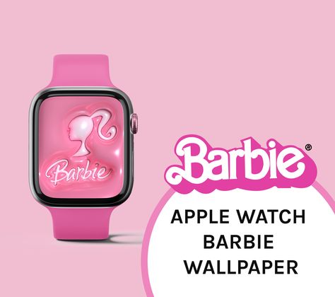 Applewatch Wallpapers, Barbie Designs, Barbie Wallpaper, Wallpaper Watch, Doll Backgrounds, Pink Movies, Strawberry Soda, White Apple, Barbie Theme