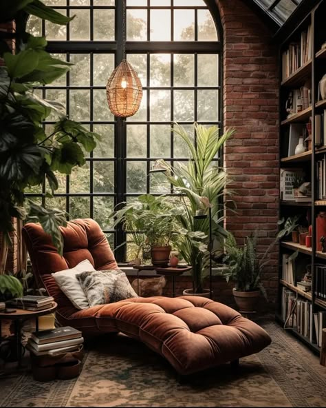 Home Library Design, Loft House, Dream House Interior, Home Library, Casas De Ensueño, Dream House Decor, Cozy Living Rooms, Dream Home Design, Reading Nook