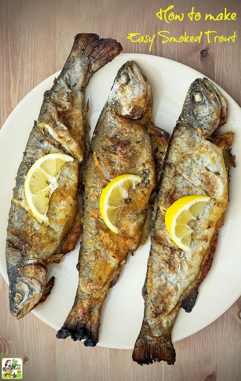 Smoked Trout Recipe, Trout Recipe, Simple Marinade, Trout Recipes, Smoked Salmon Recipes, Smoked Trout, Pellet Grill Recipes, Traeger Recipes, Smoked Fish