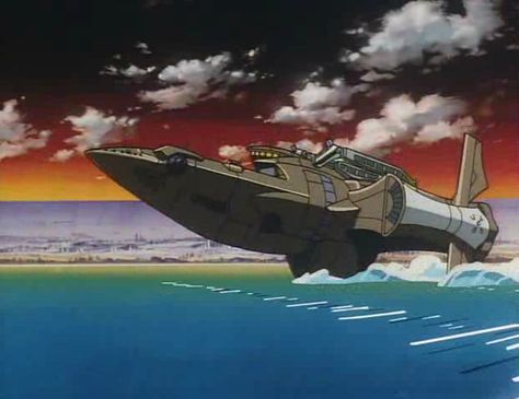 The Bebop (aka Shoto and Daito's ship, the Kurosawa) Cowboy Bebop Ship, Bebop Ship, Cowboy Bebop Quotes, Space Anime, Outlaw Star, See You Space Cowboy, Planets And Moons, Bounty Hunters, Hammer Head