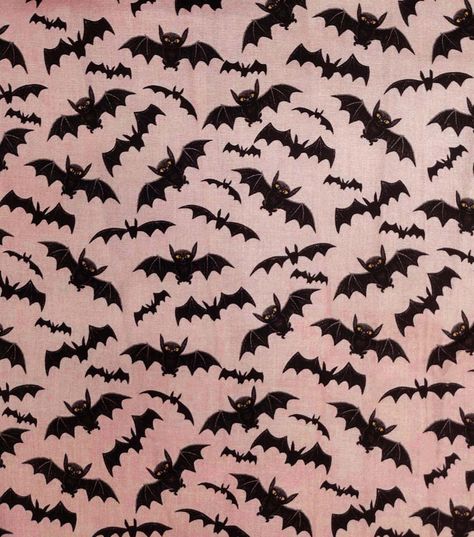 Bat Flying, Black Bat, Halloween Treat Bags, Fabric Pumpkins, Pink Halloween, Joanns Fabric And Crafts, Halloween Projects, Pink Cotton, Spirit Halloween