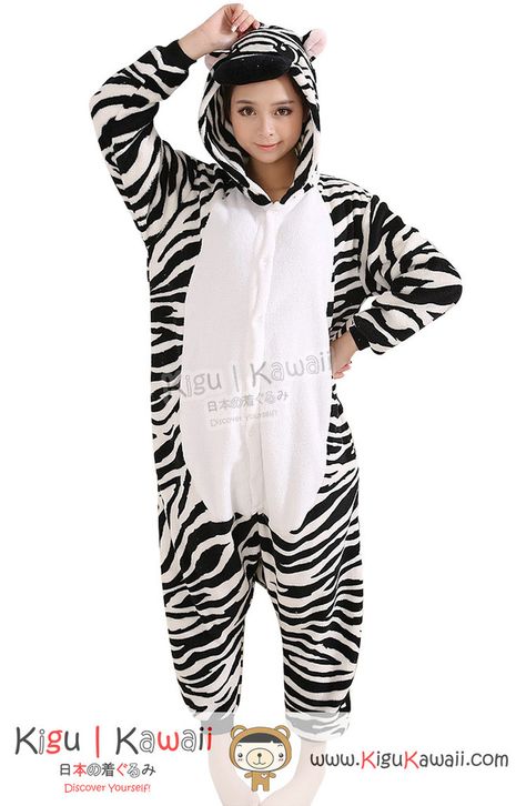 Fantastic Zebra Kigurumi~ Get it here ► http://bit.ly/1MdTu1w Follow Kigu Kawaii for more cute stuff! #kigukawaii #cute #kawaii #adorable #fancy #fantastic #Zebra #animal #Kigurumi #kigu #onesie #Costume #winter Zebra Animal, Cute Stuff, Cute Kawaii, Get It, Onesies, Quick Saves, Design, Kawaii