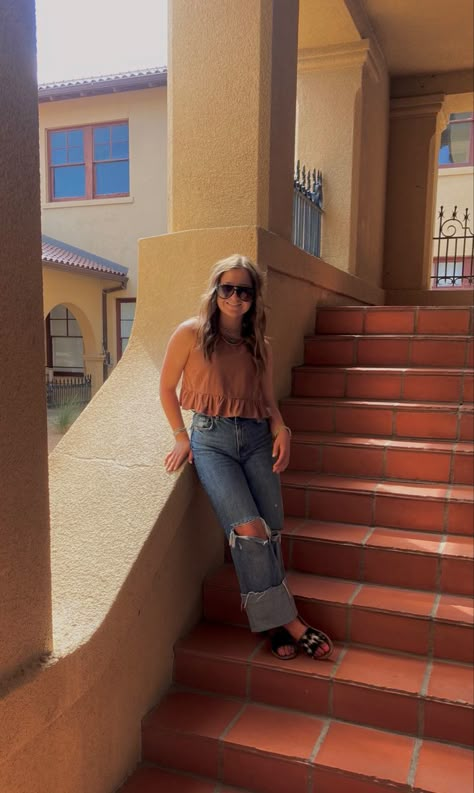 Western Outfit With Sandals, Western Outfits With Sandals, Western Sandals Outfit, Western Concert Outfit Summer, Western Summer Outfits Women, Summer Outfits Western, Western Church Outfit, Western Casual Outfits, Western Summer Outfits