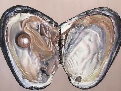 Arte Alien, Gcse Art, Arte Inspo, Magazine Art, Aphrodite, New Art, Art Inspo, Sea Shells, Oil On Canvas