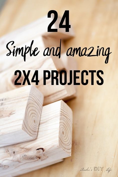 Wow! Love all these projects! If you are looking for easy and gorgeous 2x4 projects don't miss this! #AnikasDIYLife #woodworking 2x4 Wood Projects, 2x4 Projects, Wood Projects Plans, Wood Projects For Beginners, Small Woodworking Projects, Easy Wood Projects, Free Woodworking Plans, Scrap Wood Projects, Beginner Woodworking Projects