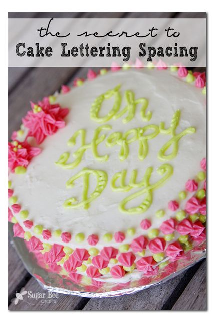 I'm pretty good with pastry-bag cake decorating, but this idea is a dynamite way to "cheat" and have great cake lettering! Rainbow Cake Decoration, Birthday Recipes, Cake Techniques, Cake Lettering, Kitchen Tricks, Simple Crafts, Out Of Space, Cooking Hacks, Crafts And Diy