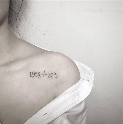 20 Most Elegant Tattoo Ideas for Women - Tattoo.com Grandma Tattoos, Cool Shoulder Tattoos, Small Shoulder Tattoos, Date Tattoos, Pink Tattoo, Remembrance Tattoos, Dad Tattoos, Temp Tattoo, Shoulder Tattoos For Women