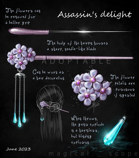 ArtStation - Assassin's delight, Magical Kaleidoscope Magic Design Ideas, Magic Powers Ideas, Oc Powers Ideas, Assassin Oc, Magic Tech, Aesthetic Magic, Piskel Art, Magical Items, Pretty Knives