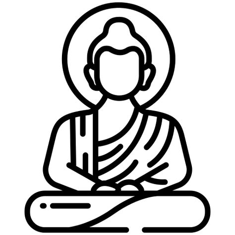 Buddha Symbols, History Logo, Buddha Art Painting, Small Drawings, Buddha Art, Icon Download, Animated Icons, More Icon, Cloud 9