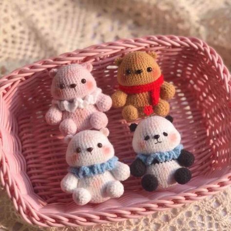 Gloomy Bear Crochet, Crochet Family, Bear Crochet Pattern, Bear Patterns Free, Crochet Bear Patterns, Gloomy Bear, Animal Crochet, Bear Crochet, Pola Amigurumi