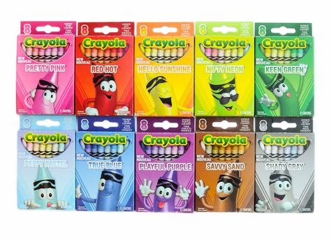 8 Count Crayola Tip Collection Crayons: What's Inside the Box | Jenny's Crayon Collection Deep Space Sparkle, Crayola Crayons, Color Crayons, Crayon Box, Inside The Box, Hello Sunshine, Robins Egg Blue, True Blue, Spring Green