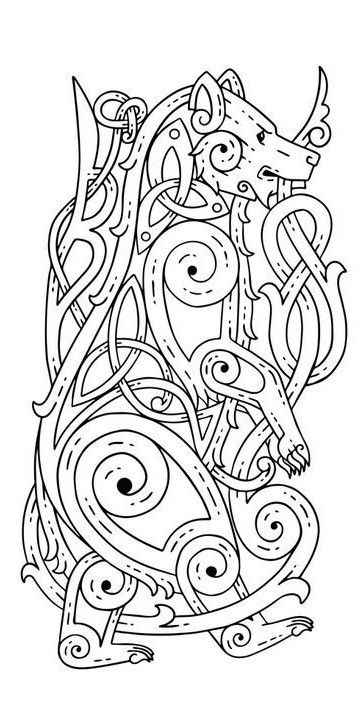 Celtic Knotwork Animals, Jacks Tattoo, Viking Ideas, Viking Knotwork, Celtic Bear, Norse Art, Celtic Animals, Bear Tattoo Designs, Viking Cosplay