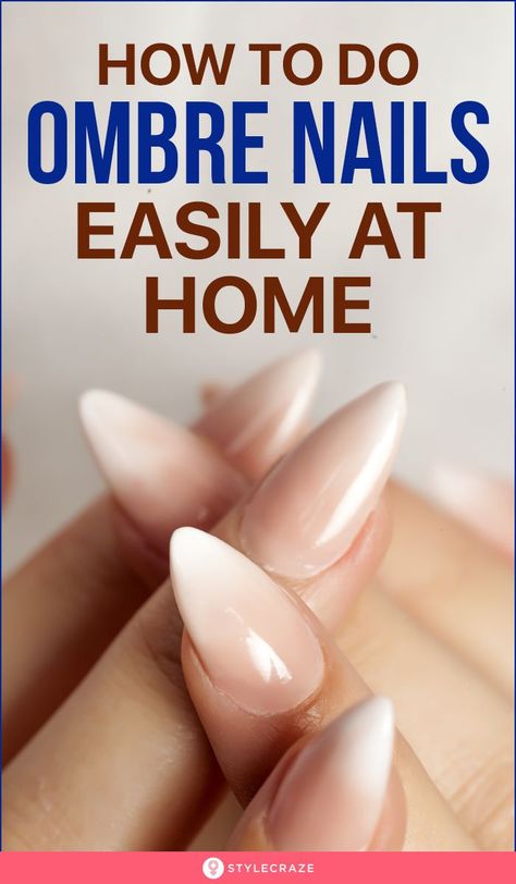 Diy Ombre Nails Tutorial, Trendy Short Nail Designs, Ombre Nail Art Tutorial, Gradient Nails Tutorial, Ombre Nail Diy, Diy Ombre Hair, Ombre Nail Polish, Ombre Nail Colors, Ombre Nails Tutorial