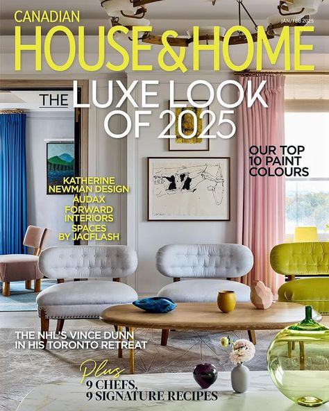 Our Trends issue has arrived! We predict the biggest decorating trends and show off the top looks of 2025.  An important message to our print subscribers:  Due to the Canada Post strike, the mailing of your print issue will be delayed. In the meantime, subscribers can email                                subscriptions@hhmedia.com to receive a free digital copy! Jan/Feb issues will be mailed out as soon as the strike is resolved.  📸 @staceysnaps Design @katherinenewmandesign Content House, Canadian House, Most Beautiful Homes, Interior Design Books, Decorating Advice, Dopamine Decor, Bold Wallpaper, Best Paint Colors, Home Magazine