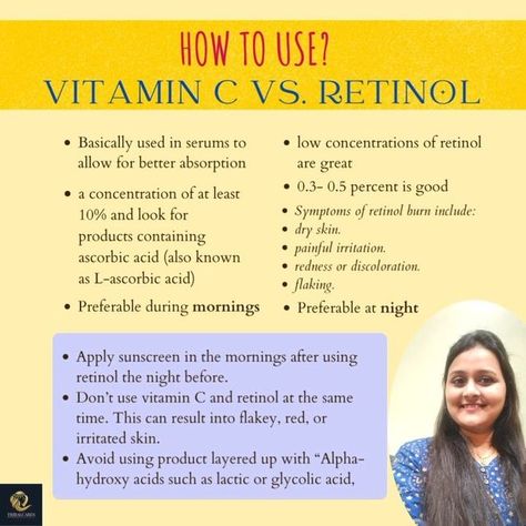 tribalcares on Instagram: "If you want to maximize the results of your skin care routine, try combining Vitamin C in the morning and Retinol at night. 🧴👯‍♀️ Vitamin C is great for improving tone, collagen production, and general health as well as protecting your skin day-to-day while Retinol is better suited for treating acne scars and textural improvements. ⚠️⛔️However, if you have sensitive skin or are pregnant/breastfeeding, you should use Retinol with caution. ⚠️⛔️ Some of my best picks ( Vitamin C And Retinol Routine, Retinol And Vitamin C, Retinol For Acne, Benefits Of Retinol, Retinol Benefits, Medical Esthetician, Treating Acne, Oily Skincare, Lip Care Routine