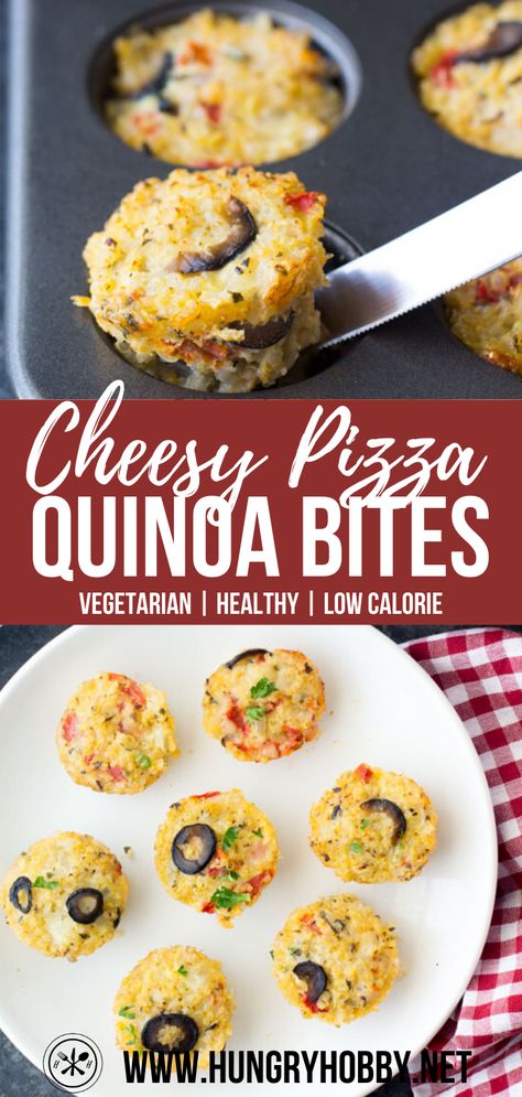 Cheesy Quinoa Bites, Vegetarian Kids Lunch, Hidden Veggie Recipes, Pizza Quinoa, Leftover Quinoa, Quinoa Pizza Bites, Cheesy Quinoa, Kid Friendly Vegetarian Recipes, Vegetarian Lunches