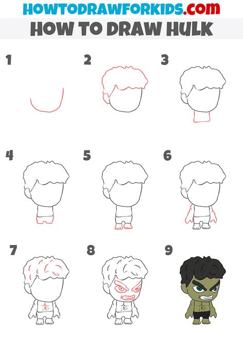 how to draw hulk step by step How To Draw Hulk Easy Step By Step, How To Draw Hulk, Hulk Drawing Easy, Xmas Windows, Superhero Girl, Animation References, Draw Comics, Drawing Doodles, Girl Scout Camping