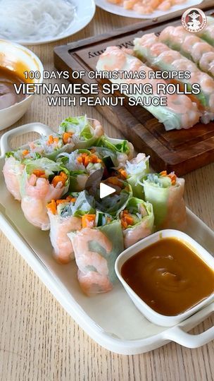 Rice Paper Spring Rolls, Spring Roll Sauce, Shrimp Spring Rolls, Vietnamese Spring Rolls, Vegetable Spring Rolls, Sauce For Rice, Rice Paper Rolls, Peanut Butter Sauce, Easy Chinese Recipes